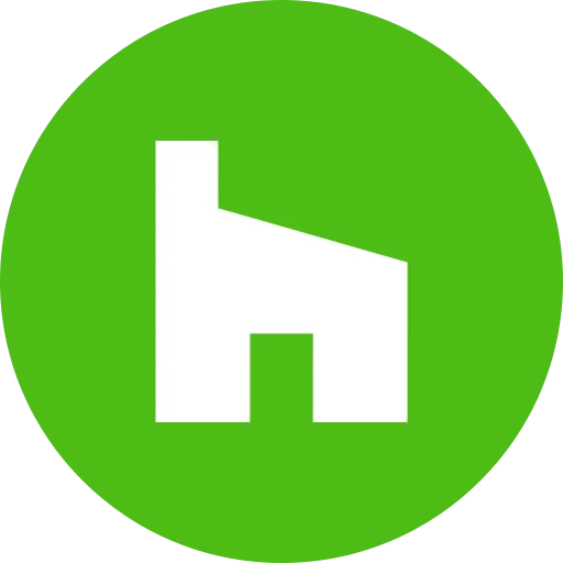 Green circular Houzz platform logo icon, not a construction project photo by RnD Builders Inc